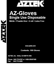 AZTEK AZ Gloves Cotains 100 Gloves